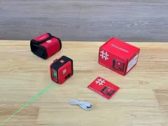 Shijing Tools 8150 Çapraz Mini Lazer – Cep Tipi, Kılıflı