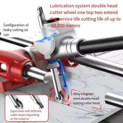 Shijing 1352–1200 Manuel Seramik Kesici – Çift Raylı 50.000 m Ömürlü Tungsten Elmas