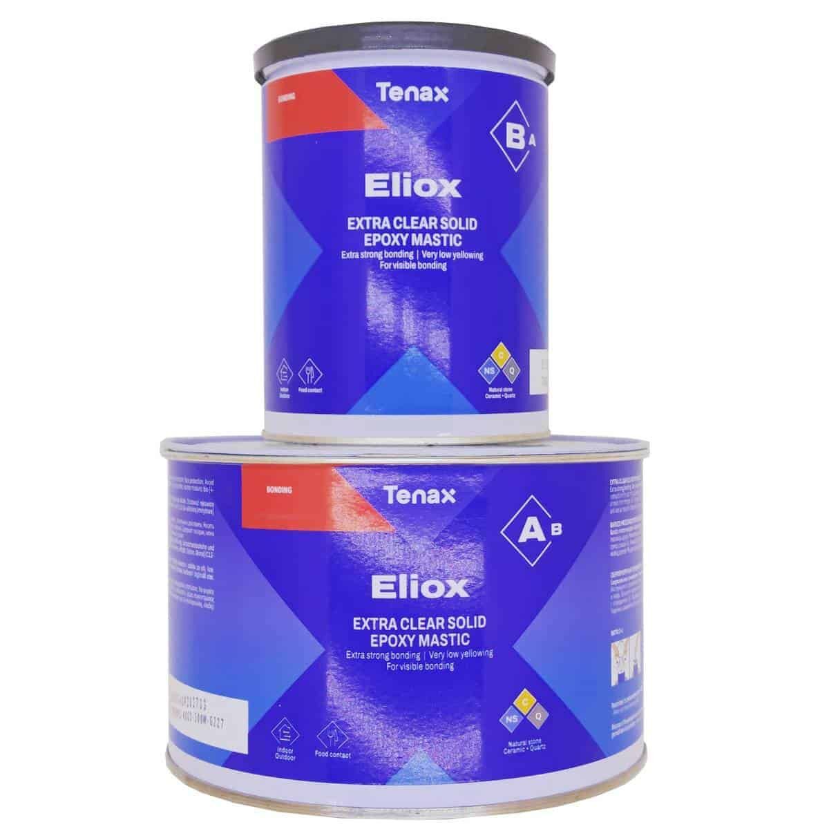 TENAX ELIOX A + B Şeffaf 45° Kesim Yapıştırma ve Dolgu Malzemesi