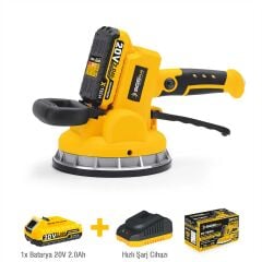 SGS AKÜLÜ SERAMİK-GRANİT TİTREŞİMLİ VANTUZ 20V 1*2.0 Ah ( 175 MM )