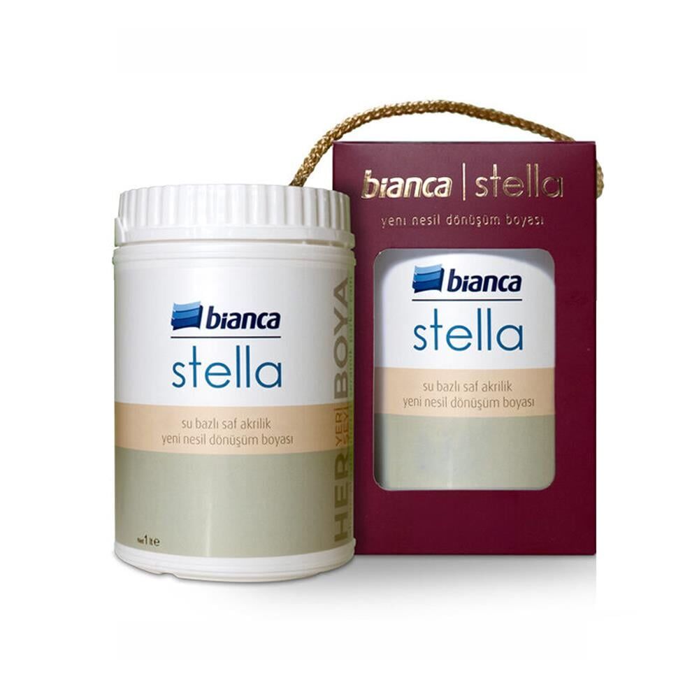 BİANCA STELLA – SU BAZLI SAF AKRİLİK BOYA 1 KG BEYAZ