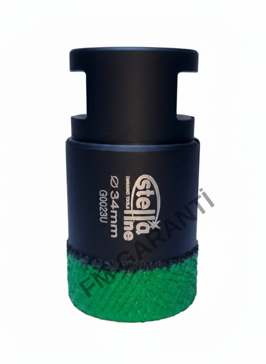 Stella 34 mm Vakumlu Yüksek Hızlı Elmas Panç -  Yeşil