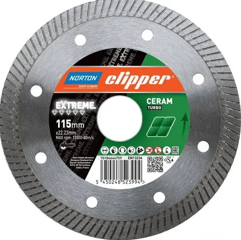 Clipper Extreme Seramik Turbo 115*1.2MM Elmas Hassas Kesici Testere