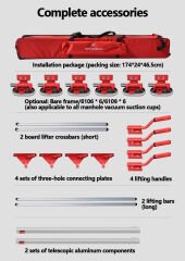 SHİJİNG PLAKA TAŞIMA VANTUZU P708-6109  - ( 6 ADET VANTUZ X 220 KG )