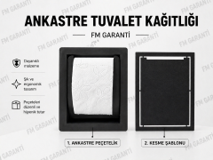 Ankastre Tuvalet Kağıtlığı Seramik Uyumlu
