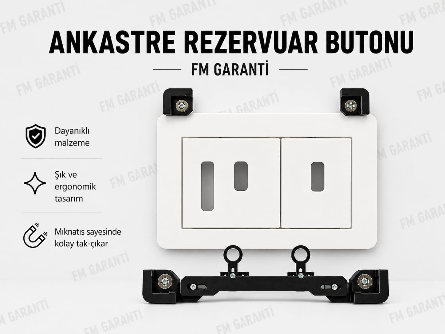 ANKASTRE GİZLİ REZERVUAR BUTONU - ALTTAN