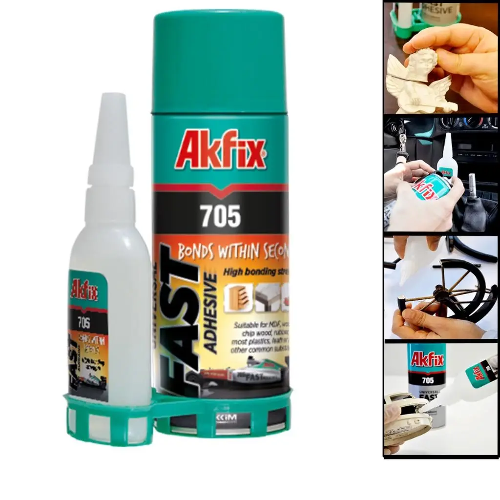 AKFİX 705 ÜNİVERSAL HIZLI YAPIŞTIRICI (B50GR+200ML)