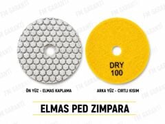 ELMAS PED ZIMPARA 100 KUM - ÇAP 115 MM