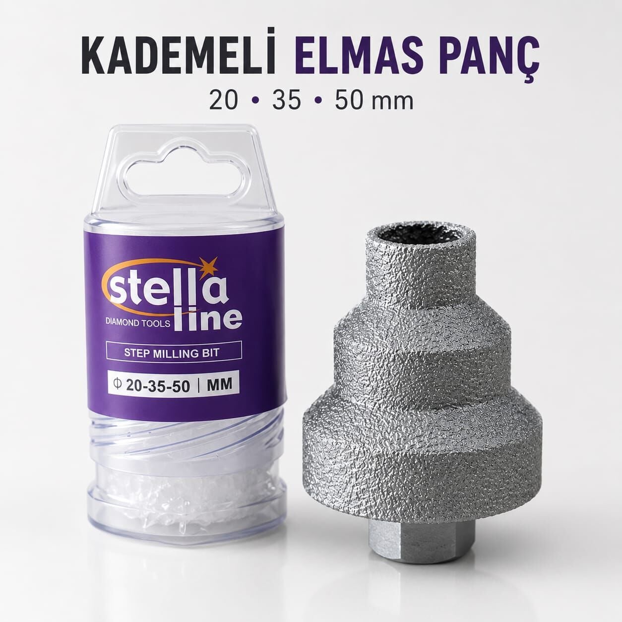 STELLA LİNE KADEMELİ ELMAS PANÇ 20- 35-50 MM