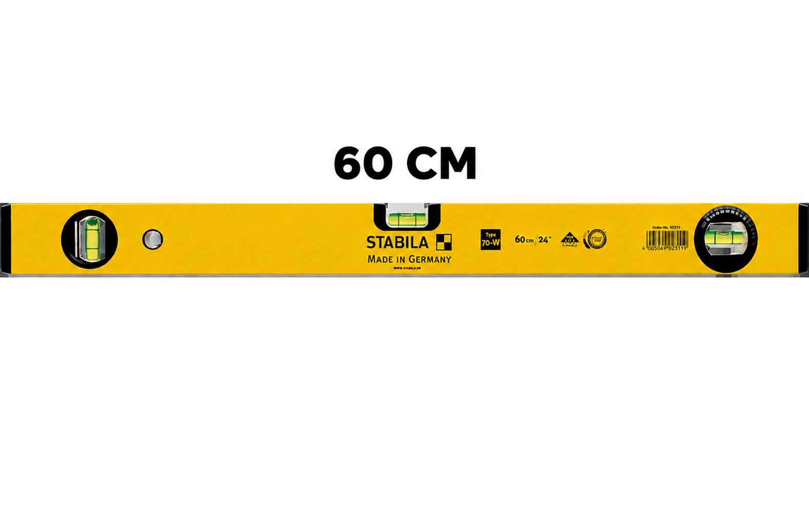 STABILA Type 70-W Profesyonel Su Terazisi – 60 CM