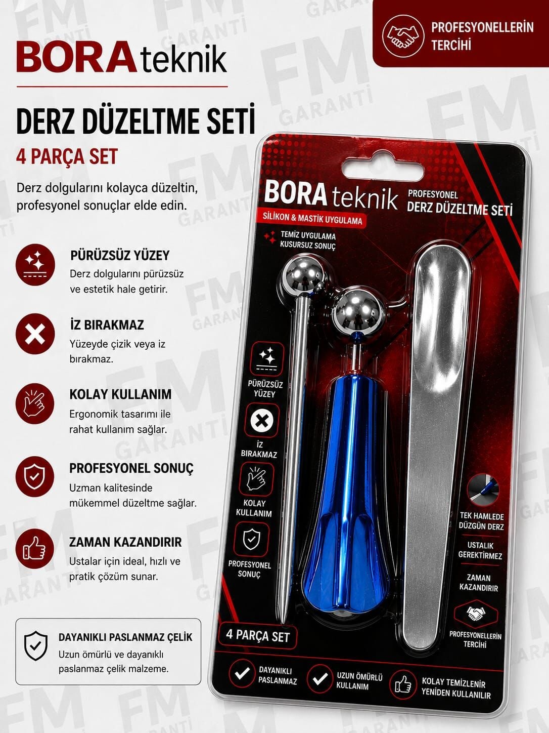 BORA TEKNİK PAH KAŞIĞI SETİ