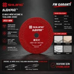 SHIJING BLADEMAX 50 mm Elmas Kesme Diski | Dremel & Mini Avuç Taşlama Uyumlu