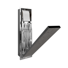PNR AQUA METAL TUVALET FIRÇALIK VE PEÇETELİK ( RC LT 003 ROCHE LATENT )