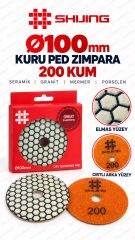 SHİJİNG TOOLS ELMAS PED ZIMPARA - 200 KUM