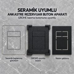 GROHE UYUMLU SERAMİK REZERVUAR BUTONU